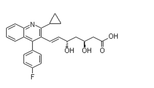 4-(4-fluorophenyl)-3-quinolinyl]-3,5-dihydroxy-6-heptenoicacid