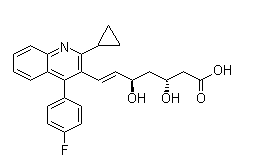 (3R,5R,6E)-7-[2-Cyclopropyl-4-(4-fluorophenyl)-3-quinolinyl]-3,5-dihydroxy-6-heptenoicacid