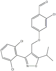 2-Chloro-4-[[3-(2,6-dichlorophenyl)-5-(1-methylethyl)-4-isoxazolyl]methoxy]-benzaldehyde