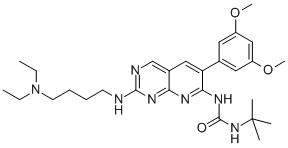 PD173074;1-tert-butyl-3-(2-(4-(diethylamino)butylamino)-6-(3,5-dimethoxyphenyl)pyrido[2,3-d]pyrimidin-7-yl)urea