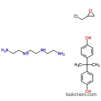 페놀, 4,4- (1- 메틸에 틸리 덴) 비스-, N, N- 비스 (2- 아미노 에틸) -1,2- 에탄 디아민 및 (클로로 메틸) 옥시 란 중합체