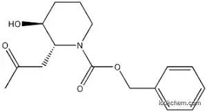 트랜스-N-벤질옥시카르보닐 3-하이드록시-2-(2-옥소프로필)피페리딘