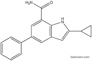 2-시클로프로필-5-페닐-1H-인돌-7-카르복사미드