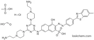 2-나프탈렌술폰산, 7-[[4,6-비스[4-(2-아미노에틸)-1-피페라지닐]-1,3,5-트리아진-2-일]아미노]-4-하이드록시-3-[ [4-(6-메틸-2-벤조티아졸릴)페닐]아조]-, 포름산염(염) 염산염 메탄설포네이트(염)