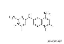 4-アミノ-6-[(1,2-ジヒドロ-2-イミノ-1,6-ジメチル-4-ピリミジニル)アミノ]-1,2-ジメチルキノリニウム?共役酸