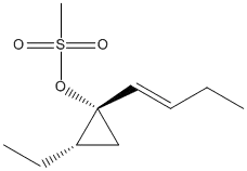 시클로프로판올, 1-(1E)-1-부테닐-2-에틸-, 메탄설포네이트, (1R,2S)-rel-(9CI)
