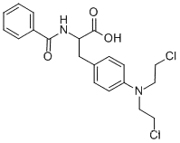 2-BENZAMIDO-3-(4-(N,N-BIS-(2-클로로에틸)아미노)페닐)프로피온산
