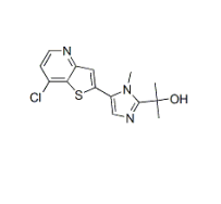 2-(5-(7-chlorothieno[3,2-b]pyridin-2-yl)-1-methyl-1H-imidazol-2-yl)propan-2-ol