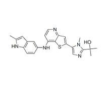 2-(1-methyl-5-(7-(2-methyl-1H-indol-5-ylamino)thieno[3,2-b]pyridin-2-yl)-1H-imidazol-2-yl)propan-2-ol