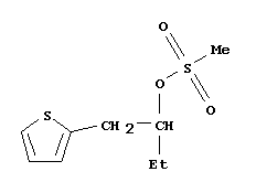 2-Thiopheneethanol, a-ethyl-, 2-methanesulfonate