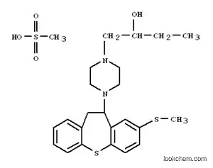 1-피페라진에탄올, 4-(10,11-디히드로-8-(메틸티오)디벤조(b,f)티에핀-10-일)-알파-에틸-, 모노메탄술포네이트