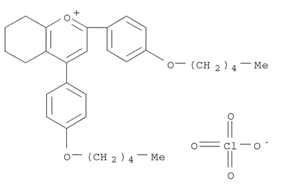 5,6,7,8-テトラヒドロ-2,4-ビス[4-(ペンチルオキシ)フェニル]-1-ベンゾピリリウム?ペルクロラート