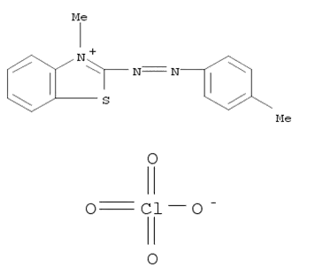 3-메틸-2-(p-톨릴아조)벤조티아졸륨과염소산염