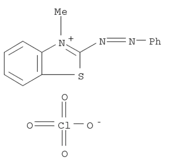 3-메틸-2-(페닐아조)벤조티아졸륨과염소산염