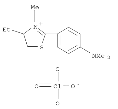 2-Thiazolinium, 2-(p-(dimethylamino)phenyl)-4-ethyl-3-methyl-, perchlorate
