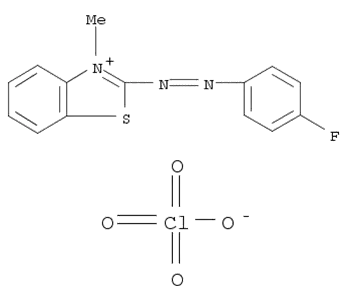 2-((p-플루오로페닐)아조)-3-메틸벤조티아졸륨과염소산염