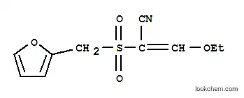 3-ETHOXY-2-[(2-FURYLMETHYL)SULFONYL]아크릴로니트릴