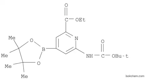 2-N-BOC-AMINO-6-ETHOXYCARBONYLPYRIDINE-4-BORONIC ACID 피나콜 에스테르