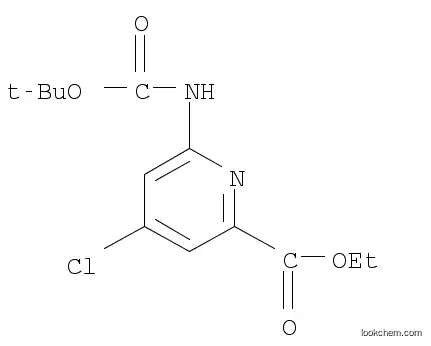 에틸 6-(tert-부톡시카르보닐아미노)-4-클로로피콜리네이트