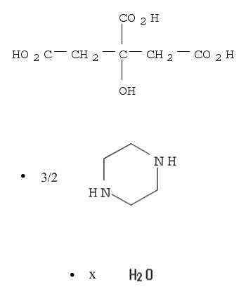 ピペラジン/2-ヒドロキシ-1,2,3-プロパントリカルボン酸/水和物,(3:2:x)