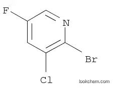 Molecular Structure of 1214326-94-9 (2-bromo-3-chloro-5-fluoropyridine)
