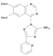 CP-466722;2-(6,7-dimethoxyquinazolin-4-yl)-5-(pyridin-2-yl)-2H-1,2,4-triazol-3-amine