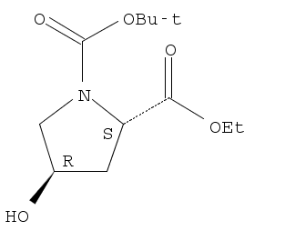 1-tert-butoxycarbonyl-4-hydroxy-L-prolineethylester