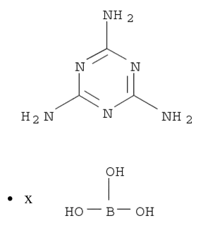 1,3,5-トリアジン-2,4,6-トリアミン/ほう酸,(1:x)