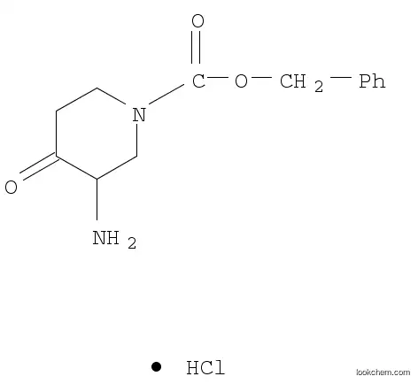 벤질 3- 아미노 -4- 옥 소피 페리 딘 -1- 카르 복실 레이트 염산염
