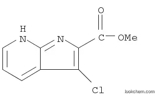 1H-피롤로[2,3-b]피리딘-2-카르복실산, 3-클로로-, 메틸 에스테르