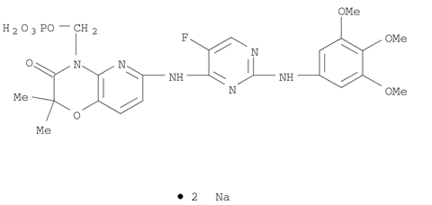 R788(Fostamatinib)Disodium;TamatinibFosdium;2H-Pyrido[3,2-b]-1,4-oxazin-3(4H)-one,6-[[5-fluoro-2-[(3,4,5-trimethoxyphenyl)amino]-4-pyrimidinyl]amino]-2,2-dimethyl-4-[(phosphonooxy)methyl]-,sodiumsalt(