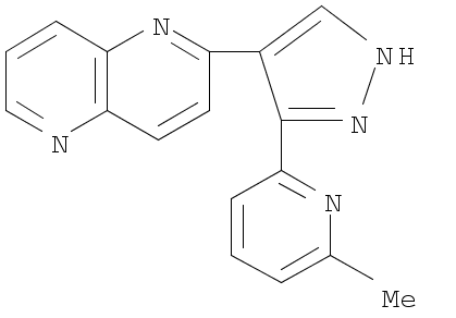 RepSox;E-616452;SJN2511;1,5-Naphthyridine,2-[3-(6-methyl-2-pyridinyl)-1H-pyrazol-4-yl]-