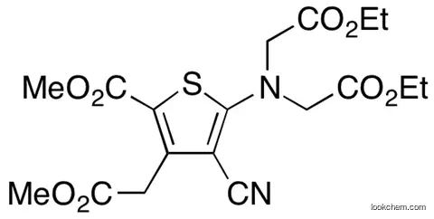 5-[비스(2-에톡시-2-옥소에틸)a미노]-4-시아노-2-(메톡시카르보닐)-3-티오펜아세트산 메틸 에스테르