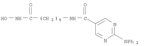 Rocilinostat(ACY-1215);5-Pyrimidinecarboxamide,2-(diphenylamino)-N-[7-(hydroxyamino)-7-oxoheptyl]-