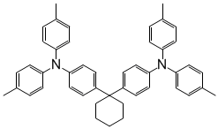 TAPC;1,1-BIS(4-BIS(4-METHYLPHENYL)AMINOPHENYL)CYCLOHEXANE;4-[1-[4-[Bis(4-Methylphenyl)aMino]phenyl]cyclohexyl]-N-(3-Methylphenyl)-N-(4-Methylphenyl)benzenaMine