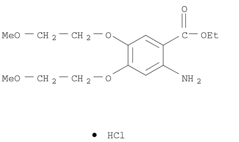 2-Amino-4,5-bis(2-methoxyethoxy) benzoic acid ethyl ester hydrochloride _ 183322-17-0