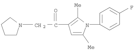 IU1;Ethanone,1-[1-(4-fluorophenyl)-2,5-dimethyl-1H-pyrrol-3-yl]-2-(1-pyrrolidinyl)-
