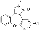1H-Dibenz[2,3:6,7]oxepino[4,5-c]pyrrol-1-one,11-chloro-2,3,3a,12b-tetrahydro-2-Methyl-