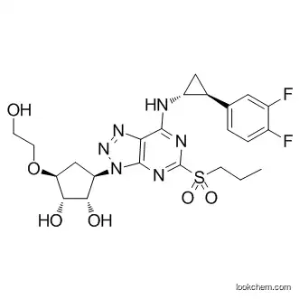 1,2-Cyclopentanediol, 3-[7-[[(1R,2S)-2-(3,4-difluorophenyl)cyclopropyl]aMino]-5-(propylsulfonyl)-3H-1,2,3-triazolo[4,5-d]pyriMidin-3-yl]-5-(2-hydroxyethoxy)-, (1S,2S,3R,5S)-