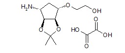 2-((3aR,4S,6R,6aS)-6-amino-2,2-dimethyltetrahydro-3aH-cyclopenta[d][1,3]dioxol-4-yloxy)ethanoloxalate