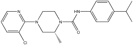 (R)-4-(3-chloropyridin-2-yl)-N-(4-isopropylphenyl)-2-methylpiperazine-1-carboxamide