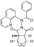 [(3aR*,4S*,7R*,7aS)-1,3,3a,4,7,7a-Hexahydro-1,3-dioxo-4,7-methano-2H-isoindol-2-yl]-N-8-quinolinylbenzamide
