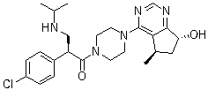 Ipatasertib(GDC-0068);RG7440;(S)-2-(4-chlorophenyl)-1-(4-((5R,7R)-7-hydroxy-5-methyl-6,7-dihydro-5H-cyclopenta[d]pyrimidin-4-yl)piperazin-1-yl)-3-(isopropylamino)propan-1-one