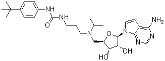 EPZ004777;7H-Pyrrolo[2,3-d]pyrimidin-4-amine,7-[5-deoxy-5-[[3-[[[[4-(1,1-dimethylethyl)phenyl]amino]carbonyl]amino]propyl](1-methylethyl)amino]-β-D-ribofuranosyl]-