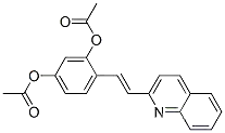 디아세트산 4-[2-(퀴놀린-2-일)비닐]-1,3-페닐렌 에스테르