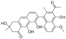 7-(3-アセチル-4-ヒドロキシ-5-メトキシ-2-メチル-1-ナフタレニル)-3,4-ジヒドロ-3,8,9-トリヒドロキシ-3-メチル-1(2H)-アントラセノン