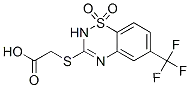[[(6-トリフルオロメチル-2H-1,2,4-ベンゾチアジアジン1,1-ジオキシド)-3-イル]チオ]酢酸