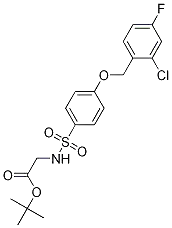 tert-부틸 2-(4-(2-클로로-4-플루오로벤질옥시)페닐설폰아미도)아세테이트