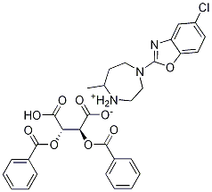 (R)-4-(5-chlorobenzo[d]oxazol-2-yl)-7-methyl-1,4-diazepan-1-ium(2s,3s)-2,3-bis(benzoyloxy)-3-carboxypropanoate
