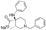 시스-3-메틸-4-(페닐아미노)-1-(페닐메틸)-4-피페리딘카르복실산 모노나트륨 염